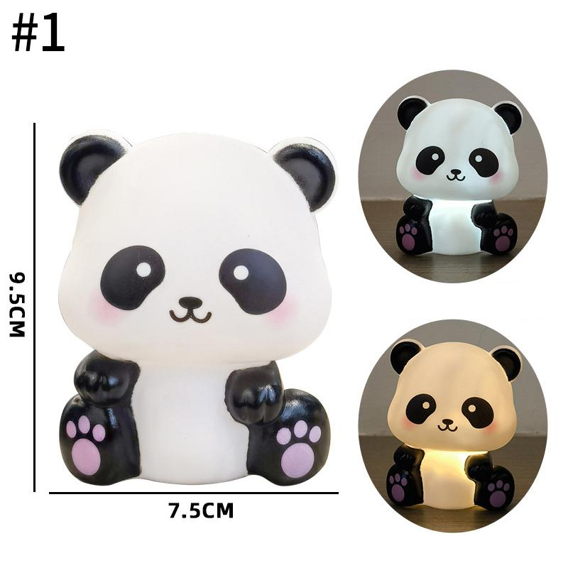 Lámpara de Mesa de Pascua Accesorio de Mesa Lámpara de Panda Linda Recuerdos de Boda Regalos para Fiesta de Panda Decoración de Halloween Accesorio de Lámpara de Dormitorio