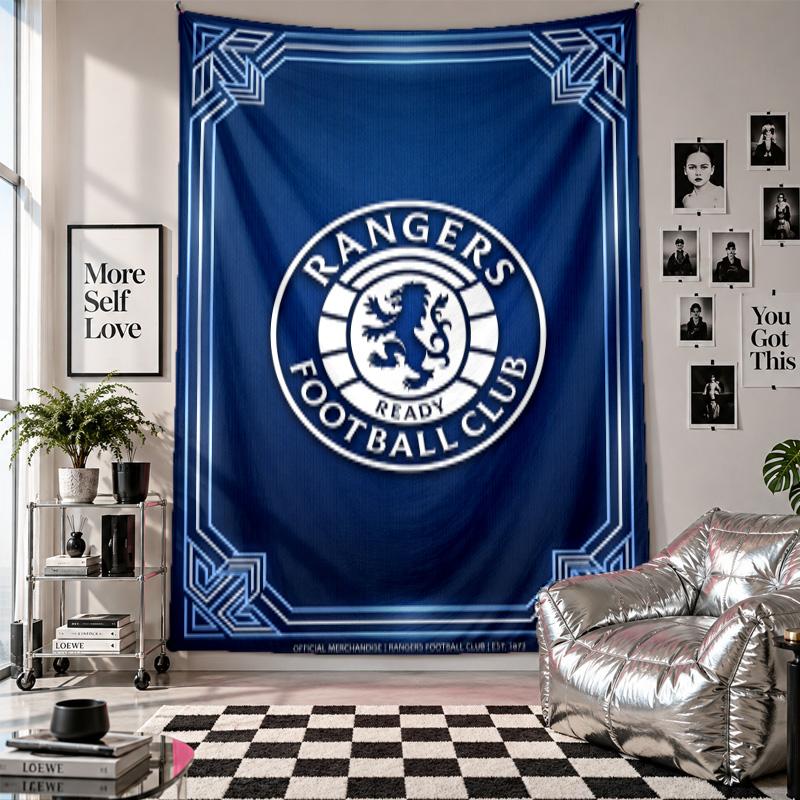 Rangers FC Wall Tapestry Home Decor Wall Hanging Cloth for Bedroom Living Room Background