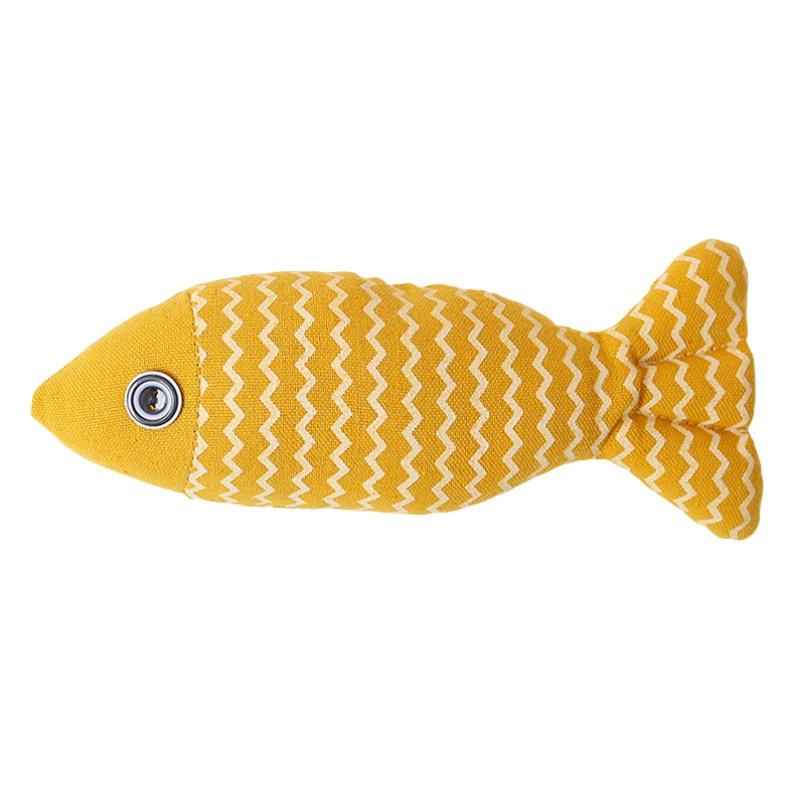 Cross-border Pet Cat Mint Toy For Cats Interactive Catnip Plush Fish Toy
