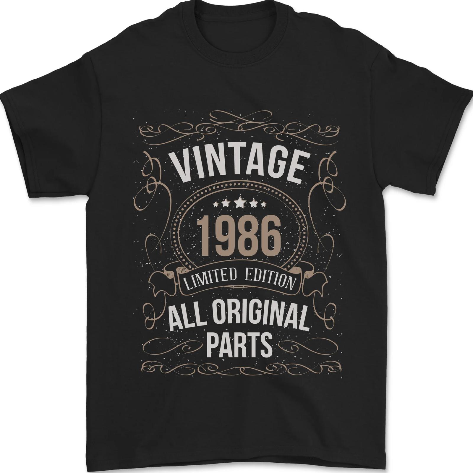 40th Birthday Limited Edition 1986 Mens T-Shirt 100% Cotton L