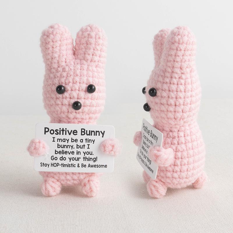 Cross-border Positive Energy Potato Crochet Doll: Humorous Yarn-Knitted Bonsai Ornament and Gift Card