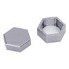 Billiard Chalk Lightweight and Portable Mini Billiard Chalk Hexagonal Pool Cue Chalk Box Billiard Accessories Holder, Case, Holder, (Gray)