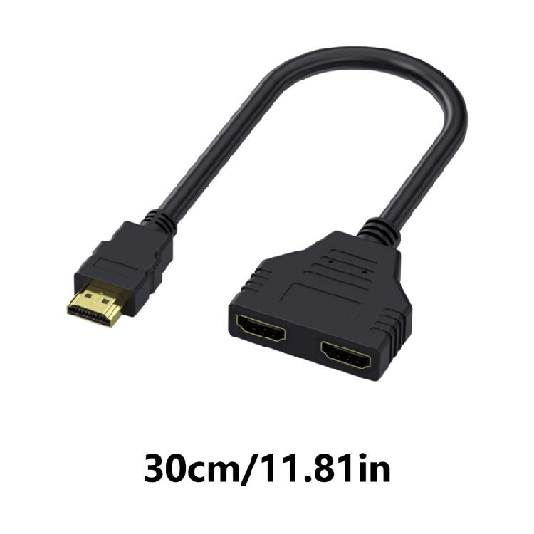 HDTV Splitter 1 To 2 Output for Double Monitors 1 In 2 Out 1080P Video Support for Computers TVs and Gaming Systems