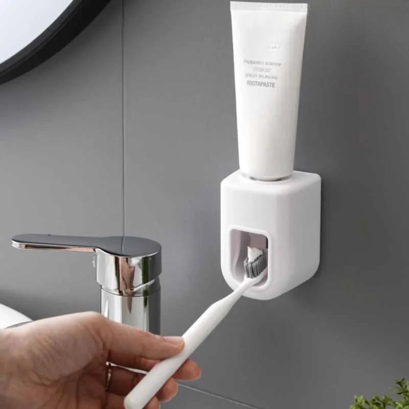 Xiaomi Automatic Toothpaste Squeezer Wall-mounted Bathroom Accessories Waterproof Squeezer Toothbrush Holder Bathroom Tools