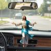 Acrylic Religious Car Decoration With Reverse Design Christian Faith Symbol For Holiday Gifts And Auto Interior