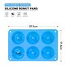 Axroad Mall 6-Compartment Heat-Resistant BPA-Free Silicone Donut Mold Set - 3 Colors, 27.5 x 17.5 x 3 cm, for Donuts, Cakes, Cookies, Muffins