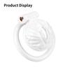 FRRK ABS Resin Male Chastity Cage Fishtail Design, Male Penis Lock, Bondage & Fetish BDSM Toy Fishtail Style Cock Cage for Men