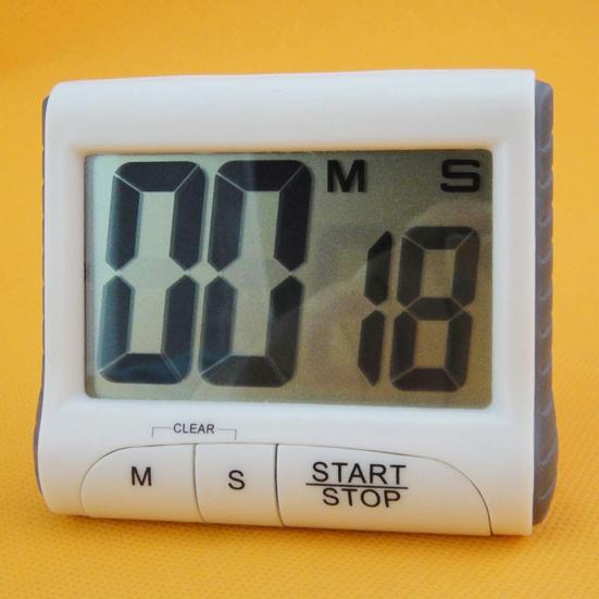 Cooking Timer Large Screen Big Number Electronic Timer Magnetic Time Reminder Positive/Countdown