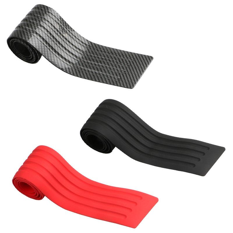 90/104cm Universal Car Rear Trunk Strip Door Sill Plate Protector Rear Bumper Guard Rubber Moulding Pad Anti-Scratch Car