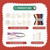 PIujsym Christmas Cross Stitch Kit for Kids - 12 Wooden Ornaments Embroidery Set with Thread, Needles & Ribbons, Creative DIY Craft Sewing Kit