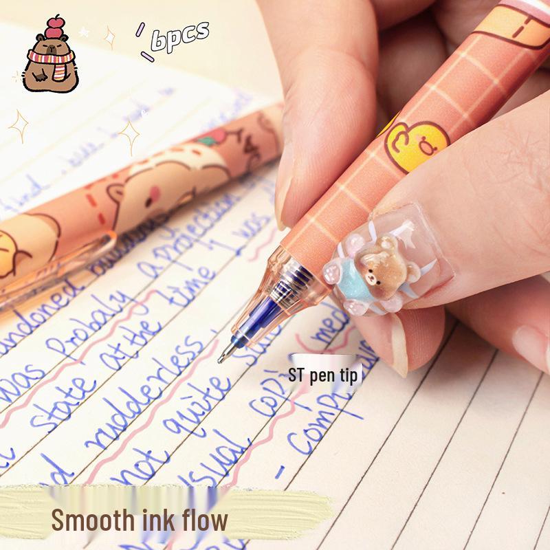 Capybara Erasable Gel Pen - Cute & Easy-Click for Students