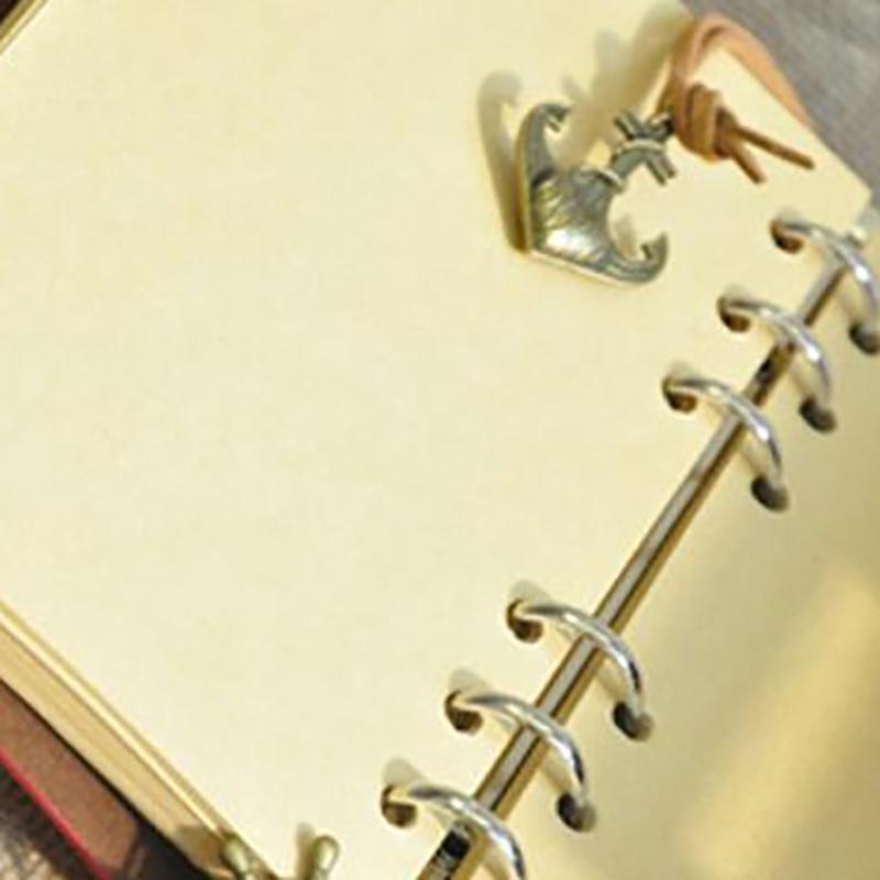 Retro Notebooks & Journals Agenda Binder Sketch Book Leather Soft Cover 14X10Cm Replaceable Kraft Paper Inner Korean Stationery