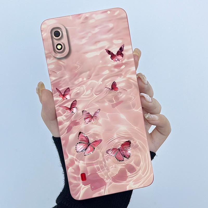 For Samsung Galaxy A10 A10s M01S Case Simplicity Painting Liquid Soft Silicone Cover for Samsung A10 A105F A10S SM-A107F Casing