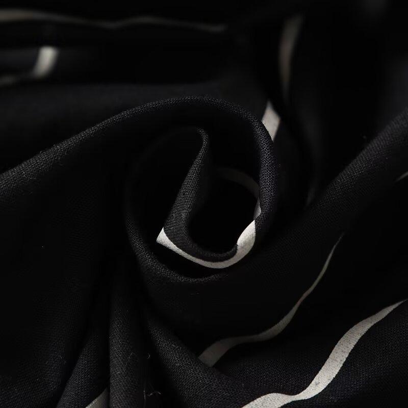 2025 Spring Women's Tie-Up Striped Turn-Down Collar Long-Sleeve Shirt - Versatile Commuter Fashion