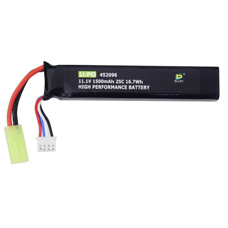 3s 11.1v 1500mah 25c Lithium  Battery With Mini Odamiya Connector For Airsoft G36c M4a1-ris M4a1