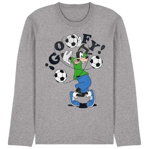 Disney Unisex Adult Goofy Football Midweight Long-Sleeved T-Shirt