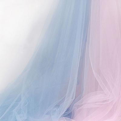 Ins Fairy Fog Yarn Mesh Fabric, Soft and Delicate Solid Color Lace Mesh White Transparent Tulle Wedding Dress Clothing Fabric