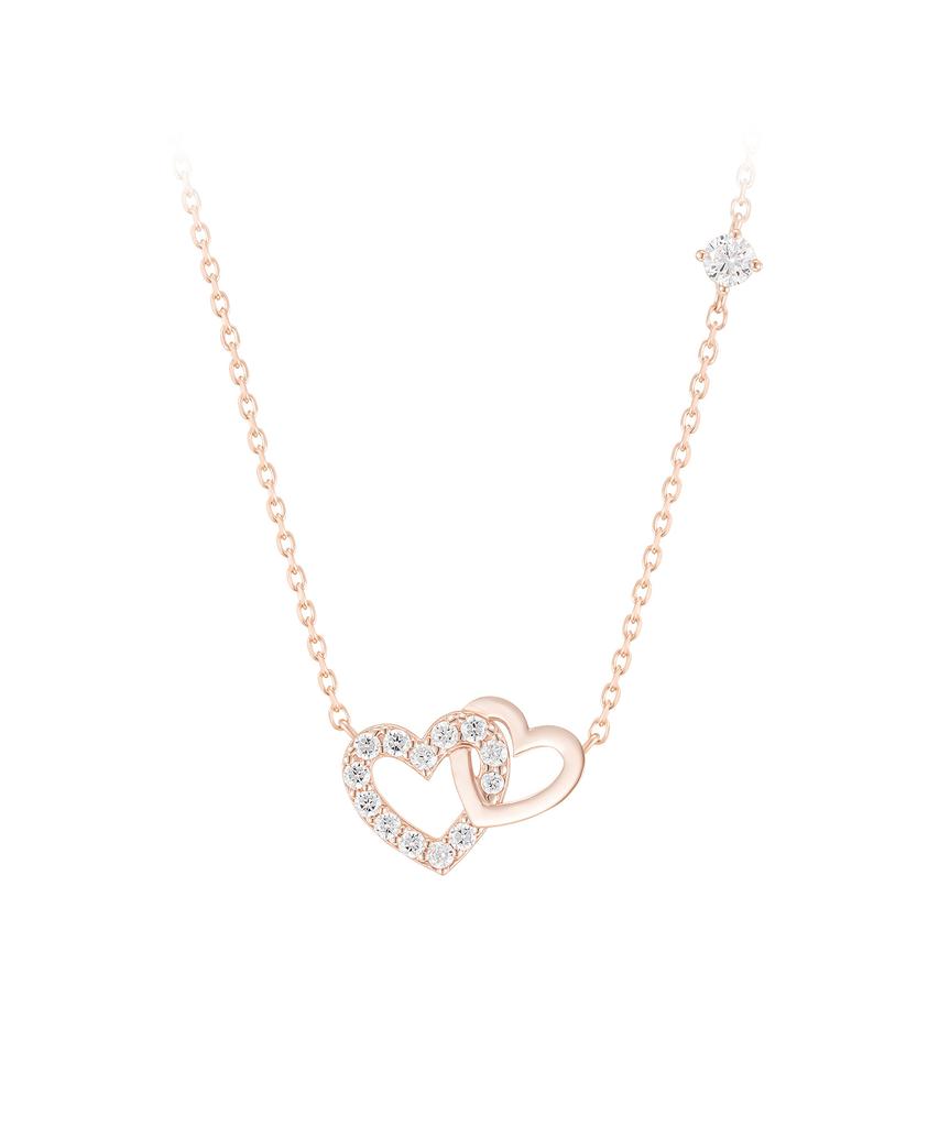 Jestina Double Heart Necklace (Jjljnq1Bs308Sr420)