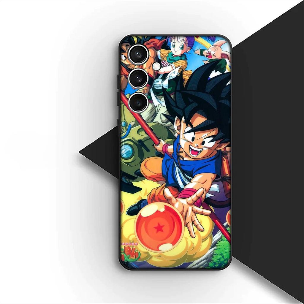 Cover for Samsung Galaxy S24 S25 S23 FE Ultra Plus S7 Edge S25+ S23+ A56 5G Phone Case Super Majin Buu Dragons Gokus Balls