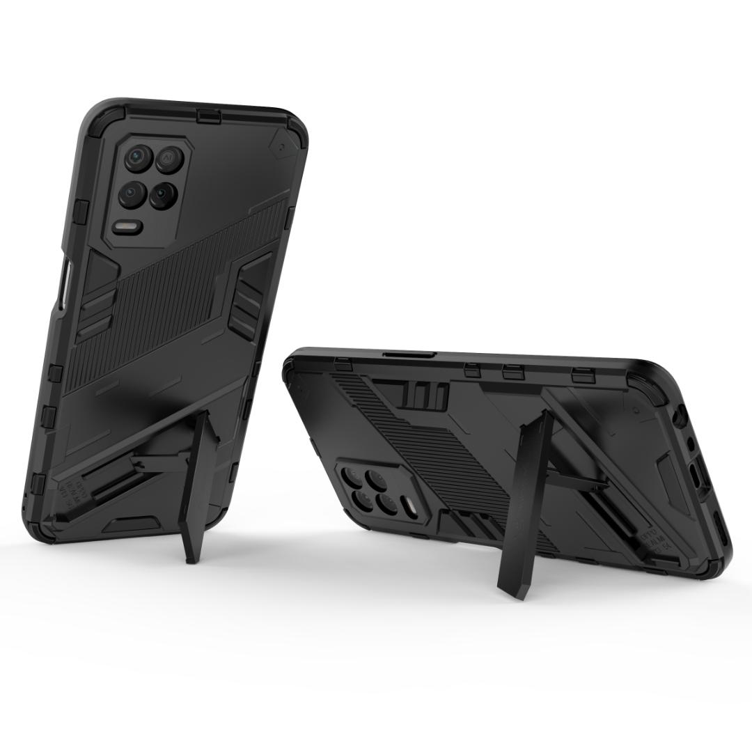 

Для Realme 7 8 9 Pro 8i C15 C12 C25 C25s Narzo 20 Pro 50 50A 30 30A GT Neo 2 3T 4G 5G противоударный жесткий защитный чехол для телефона с подставкой задняя крышка For Realme GT Neo2 чёрный