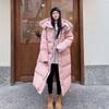 2025 Women's Pink Long Over-the-Knee Duck Down Coat - Bestseller Thickened Winter Outerwear