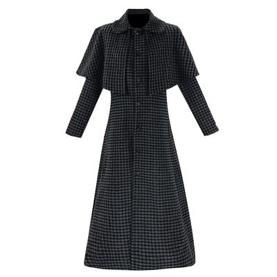 Wed Staffel 2 Wed Addams Cosplay Kostüm Mode Vintage Wollmantel Gothic Lolita Mittwoch Rollenspiel Übermantel Halloween Party