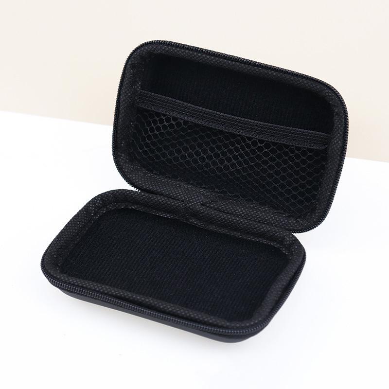 Eva Storage Bag for Earphones, CCD Camera, and Data Cable - Compact PU Zipper Design