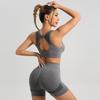 Yoga Outfit Set Women's Yoga Sports Bra Fitness Vest Running Sports Yoga Shorts Set