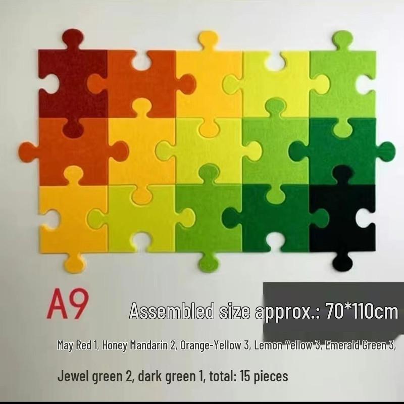 3D Felt Puzzle Wall Decor & Message Board