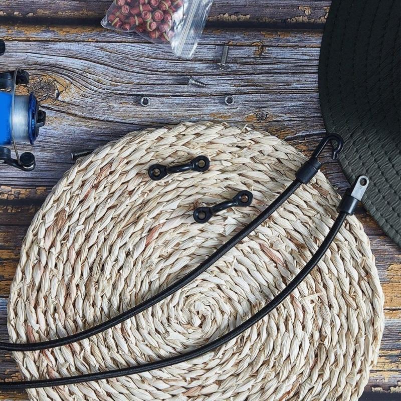 Canoes Bungees Shock Cord Hook Hanging End Hook Canoes Accessories Boats Hook for Fishing Boats and Water Sport