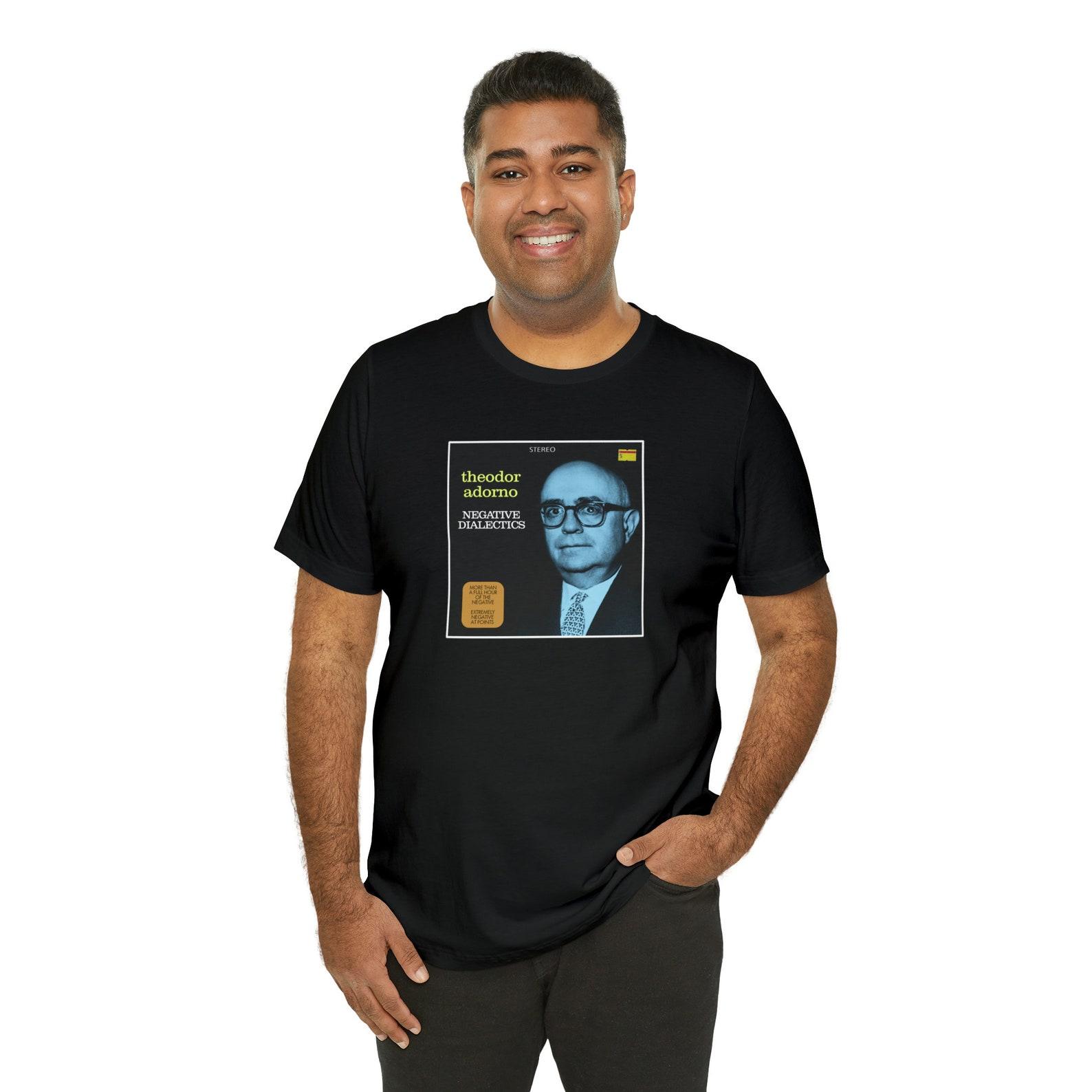 Adorno s Blue Negative Dialectics Philosophy T-shirt XL