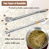 Yerba Mate Gourd and Bombilla Set 4pcs Stainless Steel Double Wall Mate Cup With Yerba Mate Straws Bombillas and Cleaning Brush