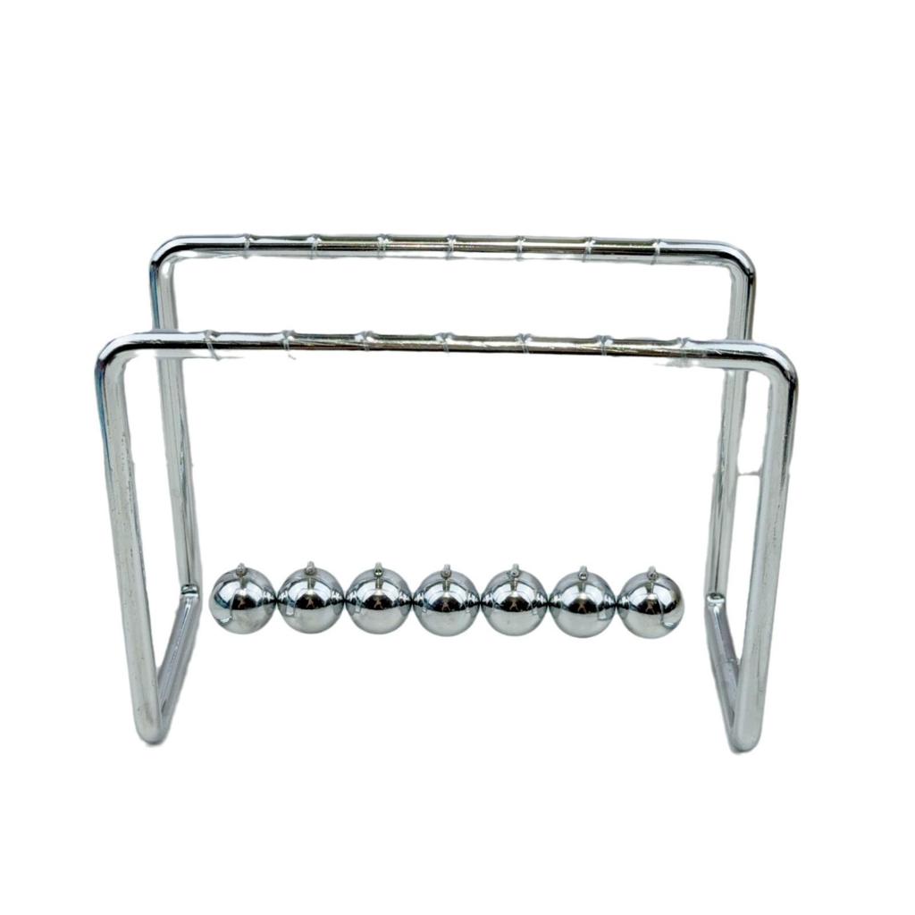 All-Metal 7-Ball Newton's Cradle Ornament - Creative Decompression Handicraft