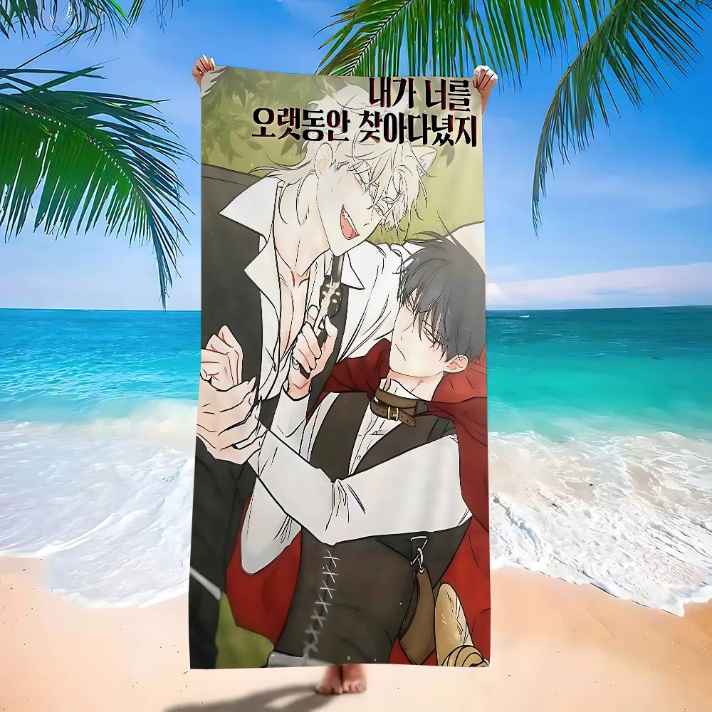 Niedrigwasser in der Dämmerung Anime Anime Strand Schwimmtuch Weiches Saugfähiges Waschlappen Kindergeschenke Für Kinder Reisen Camping Fitnessstudio