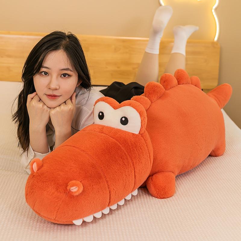 Fluffy And Soft Crocodile Plush Toy Cartoon Style Perfect Pillow Childrens
