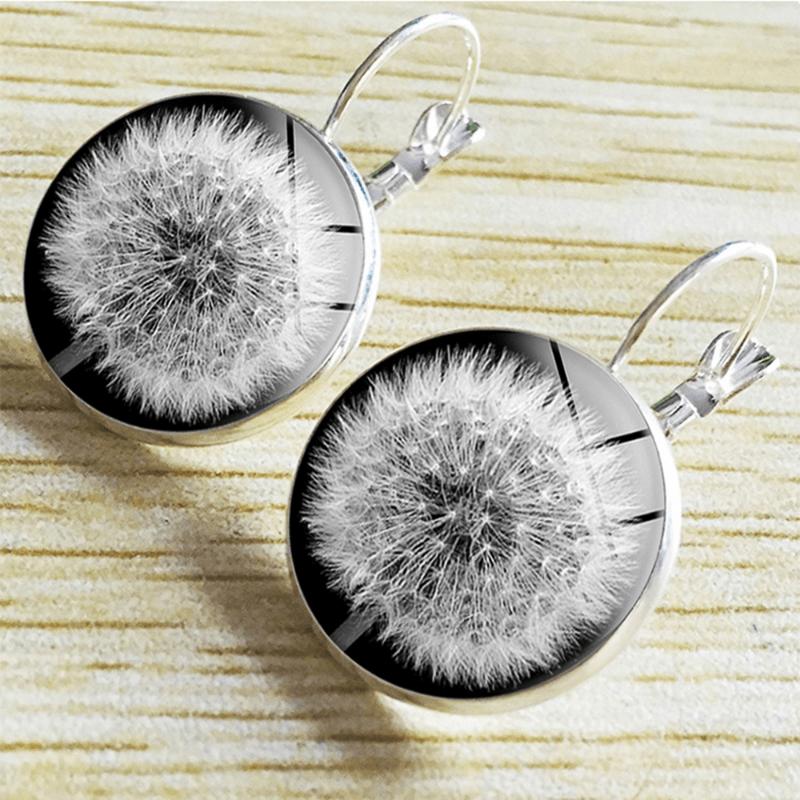 Fashion Earring Y2K Vintage Marigold Time Gem Flower Ear Buckle