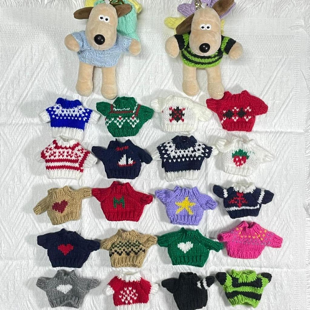 10cm Plush Doll Sweater Accessories for 13cm Palm Dog and Small Dolls