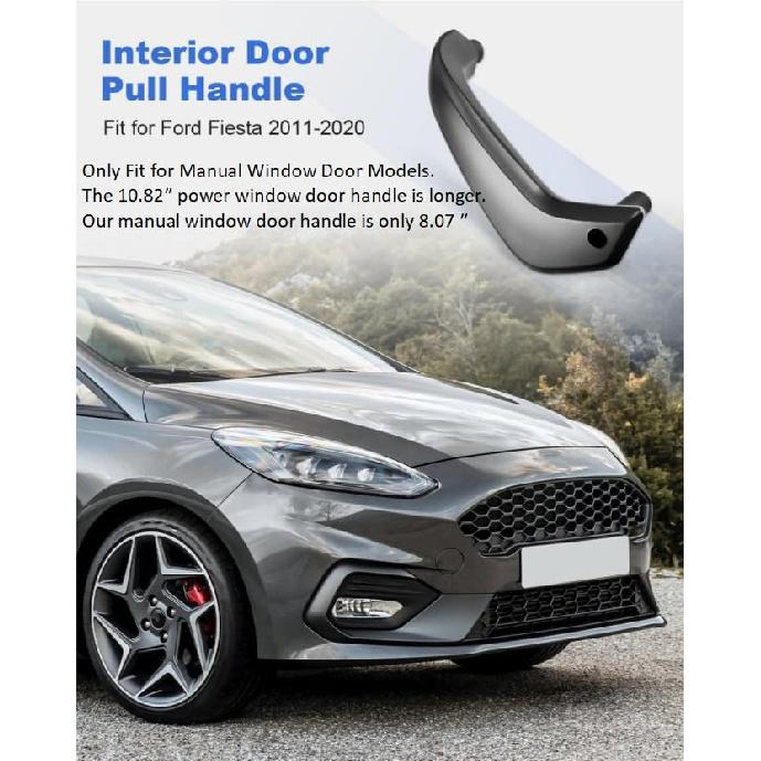 Interior Door Pull Handle Driver Left Side Fit for Ford Fiesta Manual Window 2011-2020, Not for Power Window Models, Replace D2BB-A23943-CA35B8