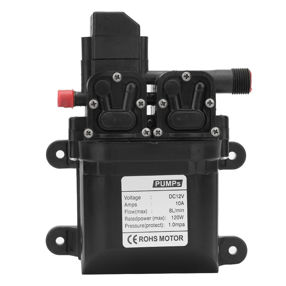 DC 12V 120W High Pressure Self Priming Diaphragm Water Pump with Automatic Pressure Switch