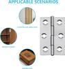 20 2-inch metal hinges with 120 screws suitable for doors and windows gift boxes cabinets and manual DIY.