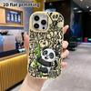 Phone Case: 2D Flat Design Suitable for iPhone 18, 17, 16, 15, 14, 13 Pro Protective Case, Couple Style, Hugging Bamboo Cartoon Panda, Christmas and H