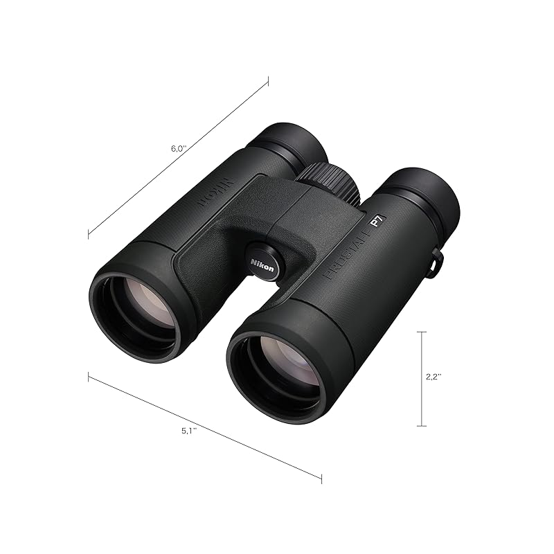 Nikon PROSTAFF P7 8x42 Binoculars, 8x42mm, Large Aperture, for Bird Watching, Concerts, Sports, and Travel, Charcoal Gray