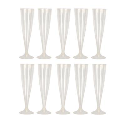 10Pcs Plastic Wine Glass 4.5oz Champagne Glass Cocktail Cup Home Decoration for Party