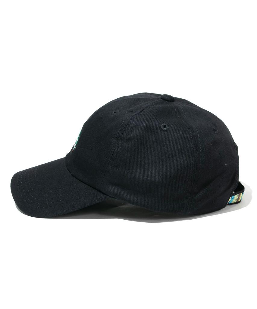 [go slow caravan] 342902 Twill Embroidered BB Cap, Black, Free Size
