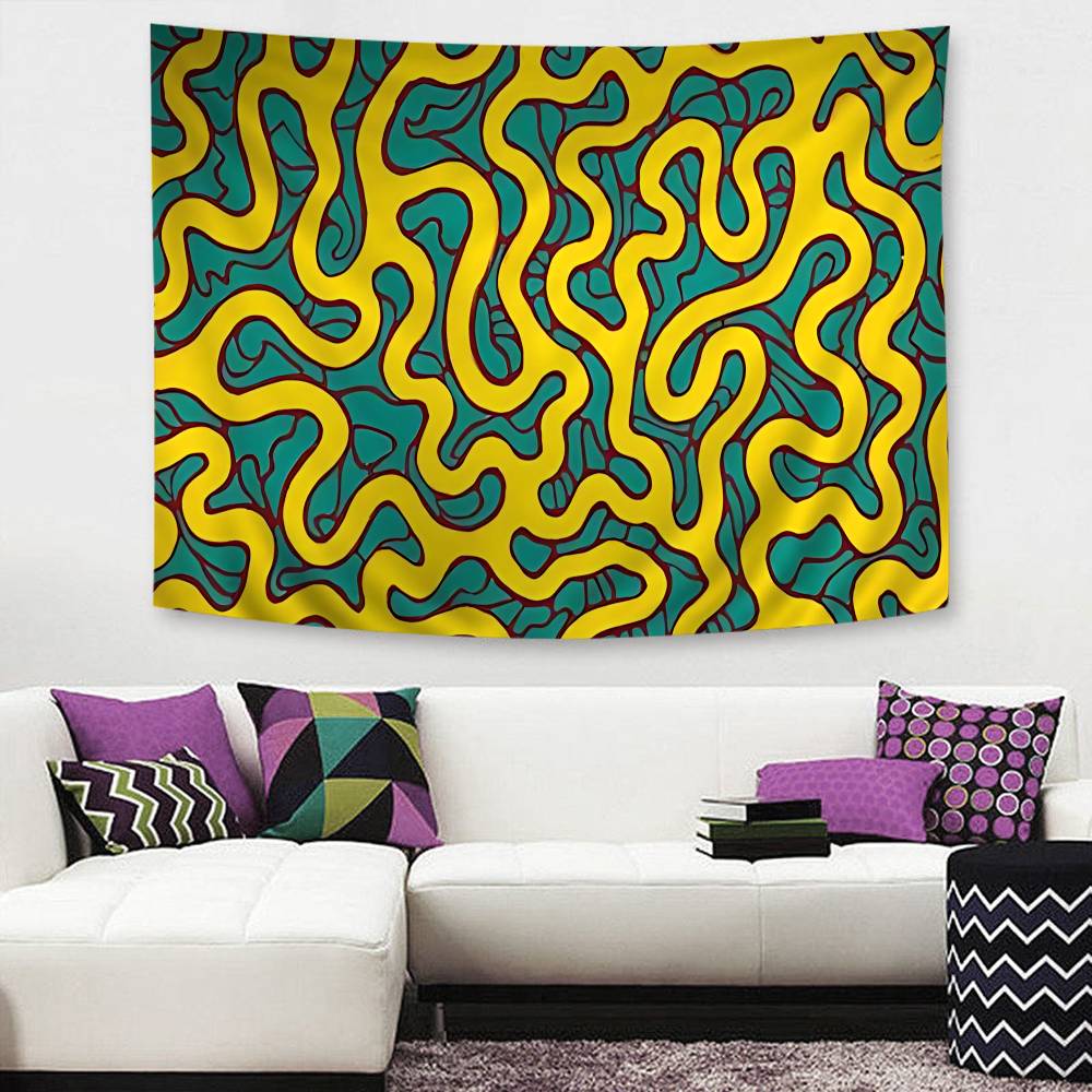 Yayoi Kusama Art Chart Tapestry Art Science Fiction Room Home Decor Cheap Hippie Wall Hanging