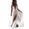 Beach White Sexy Dress Beach Skirt White Big Hemline Sexy Sling Formal Dress Split Dress Women