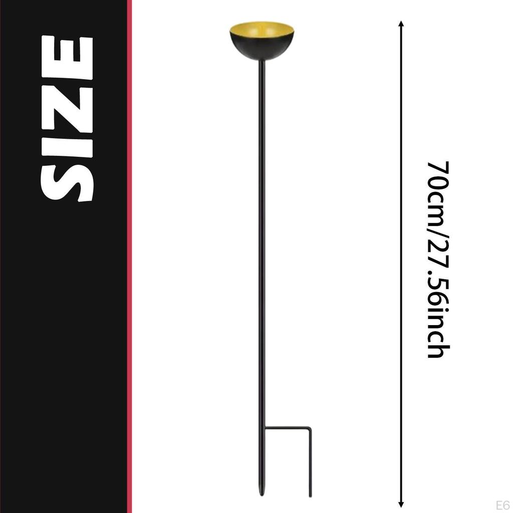 Bienen Tränke Badewanne mit Metallstab Bestäuber Wassertränke Ornament für Innenhof