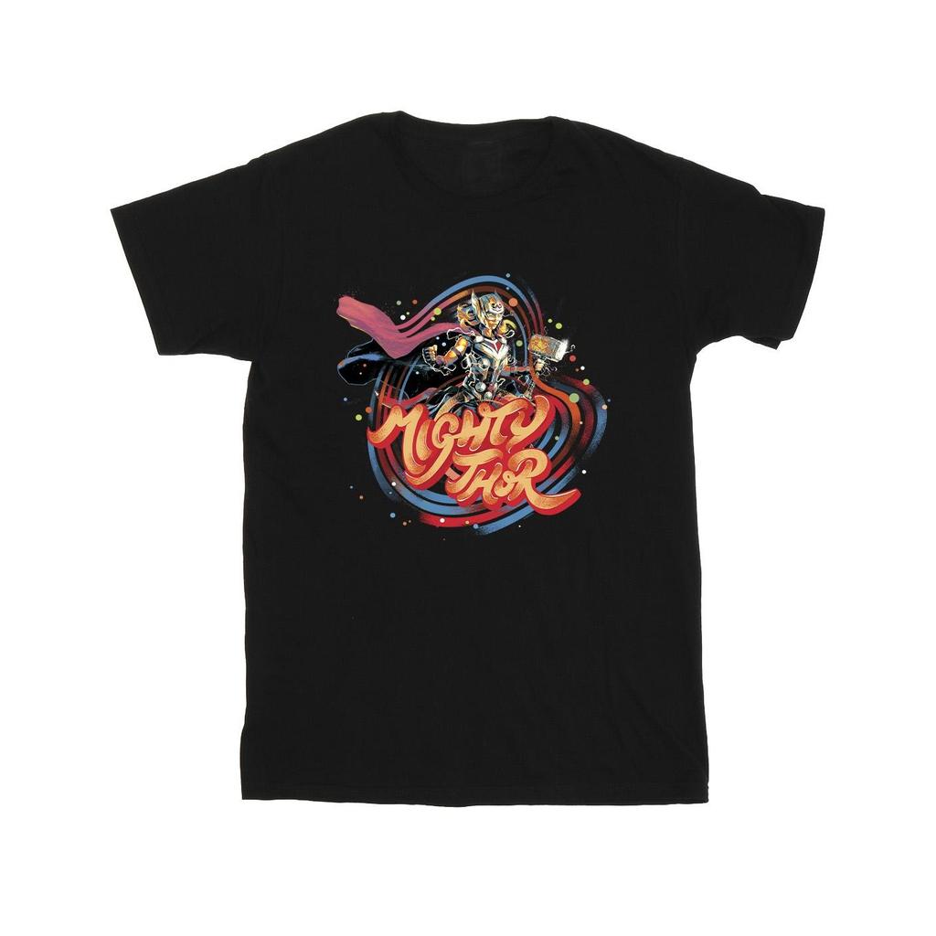 Marvel Mens Thor Love And Thunder Mighty Thor Swirl T-Shirt