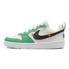 Nike Court Borough Comfortable Daily Slip Resistant Durable Low Top Kids Sneakers Kids Sneakers White Green HF5750-101