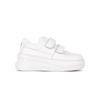 Cowhide version~ thick-soled leather Velcro little white shoes women's new height-increasing casual muffin sports shoes versatile board shoes